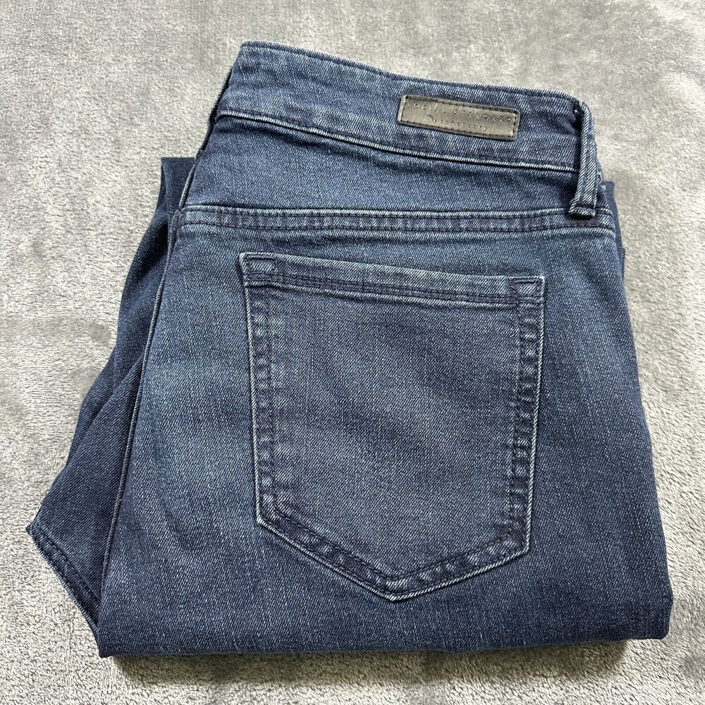 Social Standard by Sanctuary Jeans Women's 10/30‎ Blue Slim Straight Denim Pants